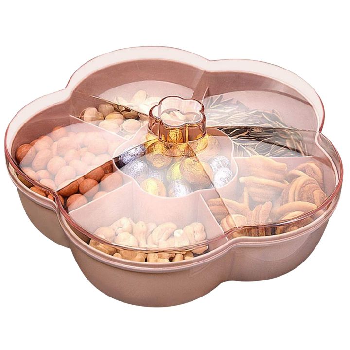 Snack%20Storage%20Box,%20Flower%20Shape%20Snack%20Tray%20with%20Lid,Nut%20Candy%20Food%20Storage%20Box,Fruit%20Box%20Dry%20Fruit%20Container,Pink%20-%20Image%202