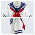 Game Yandere Ayano Aishi Cosplay Costumes Dress Osana Najimi Girls School JK Uniform Sailor Shirt Skirt Dress Clothes.