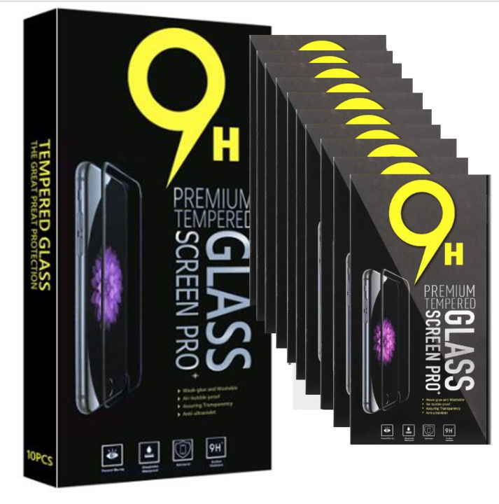 Glass Screen Protector LG Tempered Glass Paper Retail Packaging Box PCS Universal 50-100 for iPhone 12 13 14 15 Samsung HTC 10 in 1
