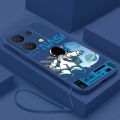 Redmi Note 13 Pro+ Plus 5G Note13 Pro Liquid Silicon Smile Astronaut NASA Case Full Camera Cover Shockproof Candy Casing. 