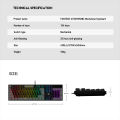 FANTECH MK886 ATOM RGB MECHANICAL KEYBOARD Double-Injection Key, 104 Keys, Red And Blue Switch, 25 Keys Anti-Ghosting For PC, Laptop. 