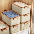 PRODUCTEI Clothes Storage Box - Home Drawer Wardrobe Layered Storage Box Clothes Trousers Fabric Folding Organiser. 