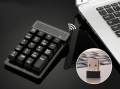 2.4G Numeric Keypad19 Keys Wireless USB Number Pad Keyboard Financial Numpad Waterproof Number Pad With Floating Keys For Laptop Desktop PC Computer Notebook. 