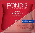 POND'S Age Miracle Night Face Cream, With Vitamin B3 and 10% Retinol C, Youthful Glow, 24 hour wrinkle correcting glow - 50g.