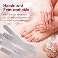 6 Pieces Stainless Steel Nail File Double-Sided Diamond Nail File Metal Nail File Manicure File for Family and Travel.