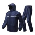 100% Waterproof Rain Coat With Trousers- XL- Body 46/47 Long 27/28 - 1 Set.