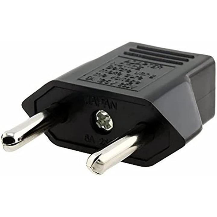 US to Flat Pin To Eu 2 Round Pin Plug socket Adapter USA to Euro wall Charger Outlet socket 1pcs