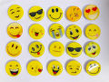 Emoticon Emoji - Skin Decal Sticker Kit for the PopSockets Smartphone & Tablet Grip Stand. 