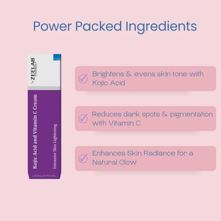 Zeelab%20Kojic%20Acid%202%25%20and%20Vitamin%20C%20Cream%20(20g%20Tube%20Each)%20-%20Image%202