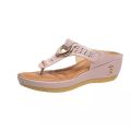 【Prime deal】 Women New Summer Sandals Open Toe Beach Shoes Flip Flops Wedges Comfortable Slippers Cute Sandals Plu Size 35~43 Chaussure Femme.
