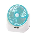 Lithium rechargeable mini table fan with LED light -1880. 