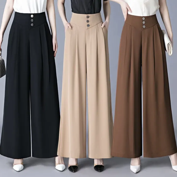 High-End%20Wide-Leg%20Pants2023Spring%20and%20Autumn%20New%20Women's%20Skirt%20Pants%20High%20Waist%20Drooping%20Slimming%20Solid%20Color%20Casual%20High-End%20Wide-Leg%20Pants%20-%20Image%208