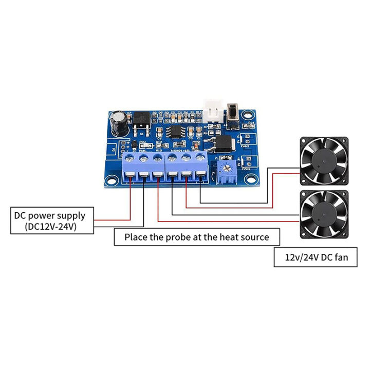12v%2024v%20Fan%20Temperature%20Control%20Governor%20Pwm%20Temperature%20Control%20Module%20Dc%20Fan%20Intelligent%20Temperature%20Control%20Governor%20Creek%20-%20Image%203