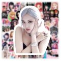 10/30/50pcs Korea Kpop Black Pink Stickers Pack DIY Laptop Phone Scrapbook Car Luggage Suitcase Waterproof Sticker Decals Toys.