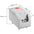 ZOROOM Mechanical Thermostat, KTO011 0-60Celsius Adjustable Compact Normally Close(C) Temperature Controller Switch,Red. 