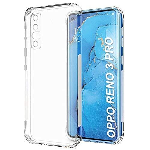 Oppo Reno 3 Pro Premium Silicone Case Crystal Clear Soft TPU Ultra-Thin Transparent Flexible Protective Mobile Phone Back Cover