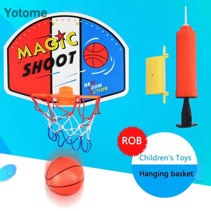 Yotome%20Toddler%20Plastic%20Hanging%20Basketball%20Basket%20Toys%20Set%20Mini%20Basketball%20Board%20Frame%20-%20Image%204