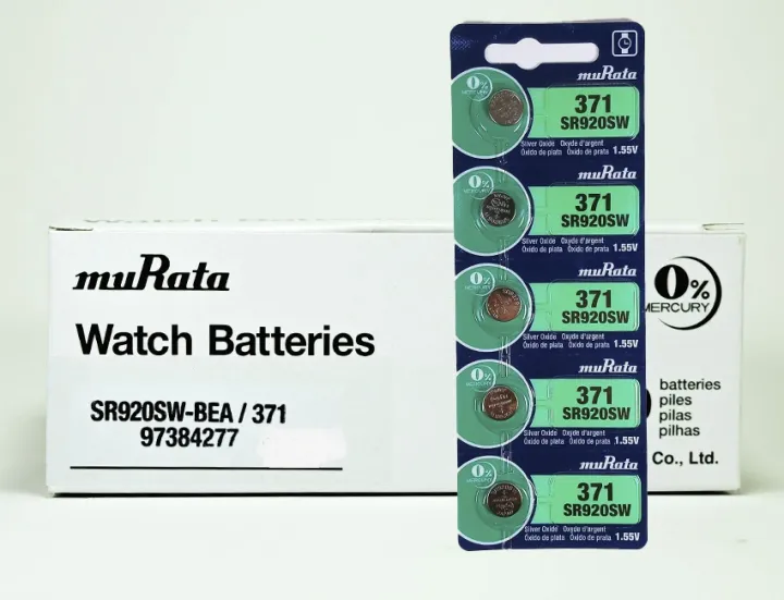 Murata%20SR920SW%20/%20371%201.55V%20Silver%20Oxide%20Button%20Cell%20Watch%20Battery%205Pcs%20-%20Image%203