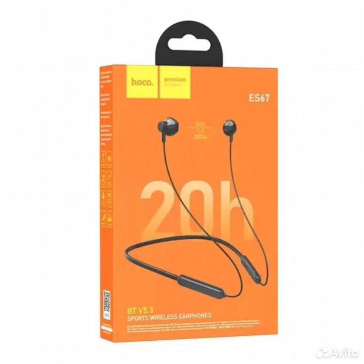 Hoco%20ES67%20Sports%20Bluetooth%20Wireless%20Neckband%20Earphone%20-%20Image%204