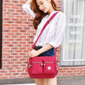 【Event】Zhuo Ku 2020 New Washed Nylon Bag Canvas Women's Bag One Shoulder Crossbody Handbag Mommy Bag.