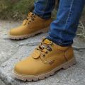 Procael Autumn Low Top Work Shoes Men's First Layer Cowhide Martin Boots Outdoor Sports and Casual Big Head Leather Shoes. 