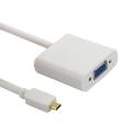 Micro HDMI to VGA Converter Adaptor-White. 