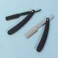 Old-fashioned Men Manual Razor Edge Stainless Steel Holder Shaving Eyebrow Hair for Women Beard Cutte. 