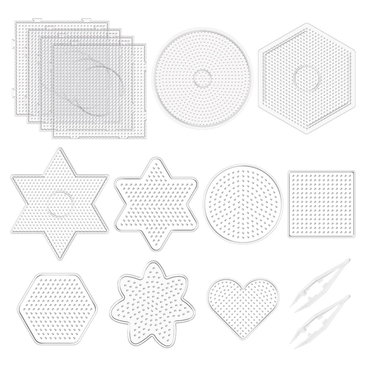 15 Pcs 5 mm Fuse Beads Pegboards Plastic Fuse Bead Boards