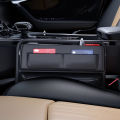 1PCS Universal Car Gap Organizer Leather Auto Console Side Pocket Crevice Storage Box Interior Accessory High-End Elegant.