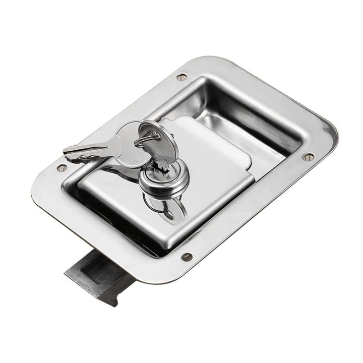 Paddle%20Slam%20Latch%20with%20Lock%20&%20Key%20Travel%20Trailer%20Lock%20Stainless%20Steel%20RV%20Door%20Latch%20Heavy%20Duty%20Flush%20Mount%20Handle%20Latch%20-%20Image%202