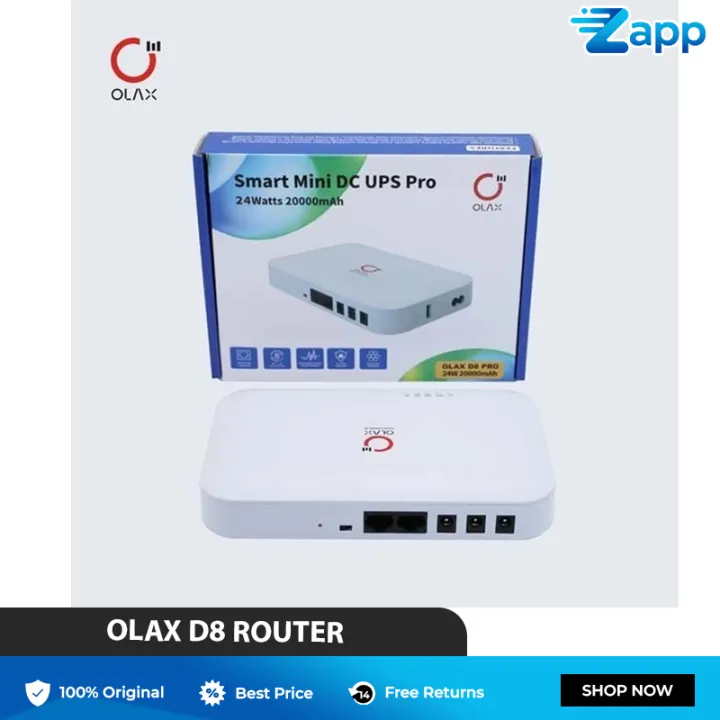 Mini Ups OLAX D8 Pro Smart UPS || DC 5V 9V 12V ALL IN ONE 20000mah 24W ...