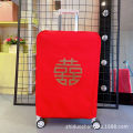 Red Wedding Suitcase CoverDouble Happiness Word Dustproof Waterproof BagLuggage Protector Trolley Trunk Cover 202426 Travel Suitcase. 