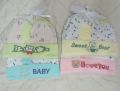 New Born Baby 3 in1 set (1 Cap + 2 Hand socks + 2 Leg Socks) -1pac. 