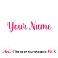 1PC height 3cm Customized Text Self Adhesive Wall Stickers Custom Name Vinyl Sticker For Home Decor Laptop Furniture Box Decal.