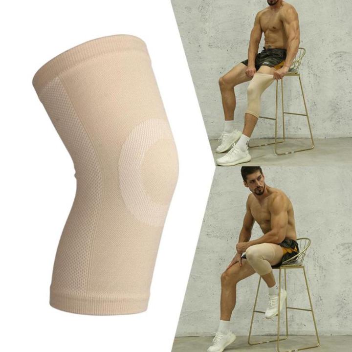 【KuaKe Mall】1pcs Outdoor Sports Fitness Knee Pads Support Patella Guards Gym Protector Silicone Antislip Shock Absorption For Men Women