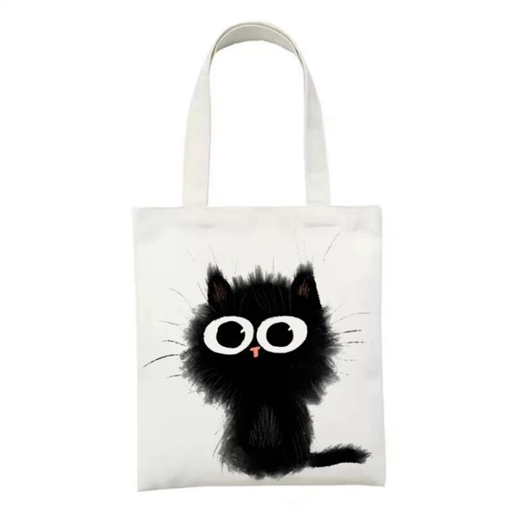 Women%20Canvas%20Bag%20Funny%20Black%20Cat%20Print%20Female%20Reuseable%20Shopping%20Totebags%20Girls%20Students%20School%20Bookbags%20-%20Image%202