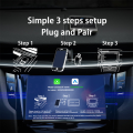 Wireless,Android Auto 2-In-1 Aluminum CarPlay Adapter Box-Wired to Wireless Vehicle Connection.