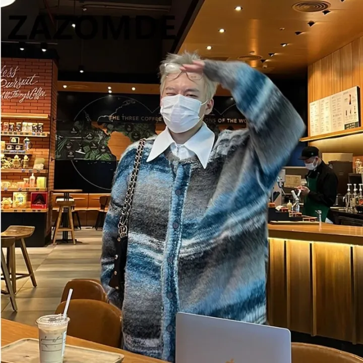 ZAZOMDE%20Winter%20Rainbow%20Color%20Contrast%20Jumper%20Oversize%20Cardigan%20Sweater%20Knitwear%20Men%20Loose%20High%20Street%20Couple%20Stripe%20Sweater%20Coat%20-%20Image%205