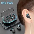 【Ready Stock+FREE Shipping+COD】X55 Sleeping Earbuds Wireless Mini Headphones For Work TWS Bluetooth Earphone Stereo Hidden Headsets with Mic HD Call Waterproof. 