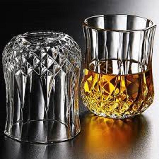 Upgrade Your Table Setting With 6-Piece Diamond-Shaped Water Glasses - Elegant Glasses for Stylish Dining - Water Glasses-143