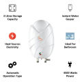 Indian Bajaj Flora Instant 3 Liter Vertical Water Geyser - 3000-4500 Watts Water Heater. 