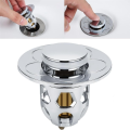 Universal Sink Drain Stopper with Hair Trap, Universal Washbasin Stopper Bathroom Sink Drain Strainer,C.