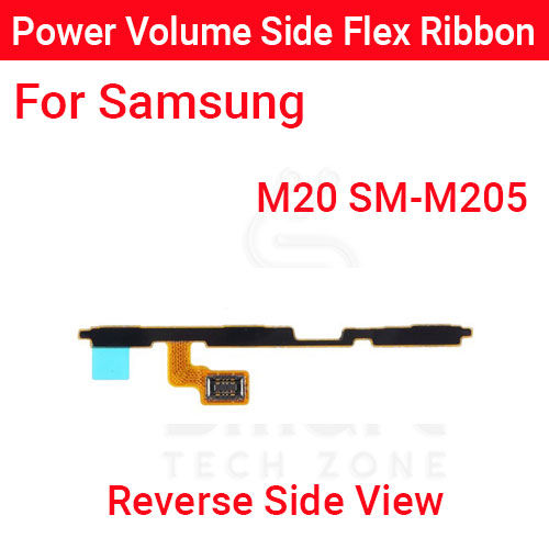 Samsung%20M20%20SM-M205%20Power%20on%20/%20off%20Switch%20Button%20Side%20Volume%20Up%20Down%20Buttons%20Flex%20Cable%20Replacement%20Parts%20-%20Image%203