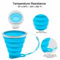 Silicone Foldable Folding Cup Outdoor Camping Sports Expandable Cup.