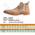 Fashion Shoes Yellow Chelsea Boots Men Comfort Dress Boots Men Business Shoes Men's Suede Leather Shoes Zapatos Hombre Ankle boo BunnyGarden.