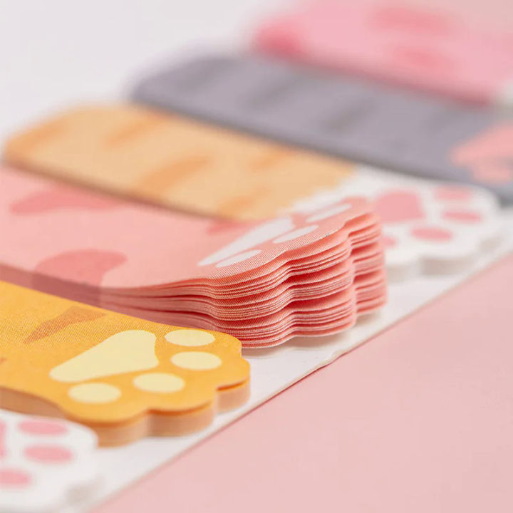 1%20Piece%20Kawaii%20Stationery%20Cartoon%20Cat%20Paw%20Memo%20Pad%20Bookmark%20Flags%20Index%20Tab%20Sticky%20Notes%20Label%20Paper%20Stickers%20-%20Image%204