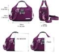 Women Large Capacity Waterproof Anti Theft Multi-pocket Oxford Cloth Crossbody Shoulder Bag Handbag Purse For Work Travel School. 