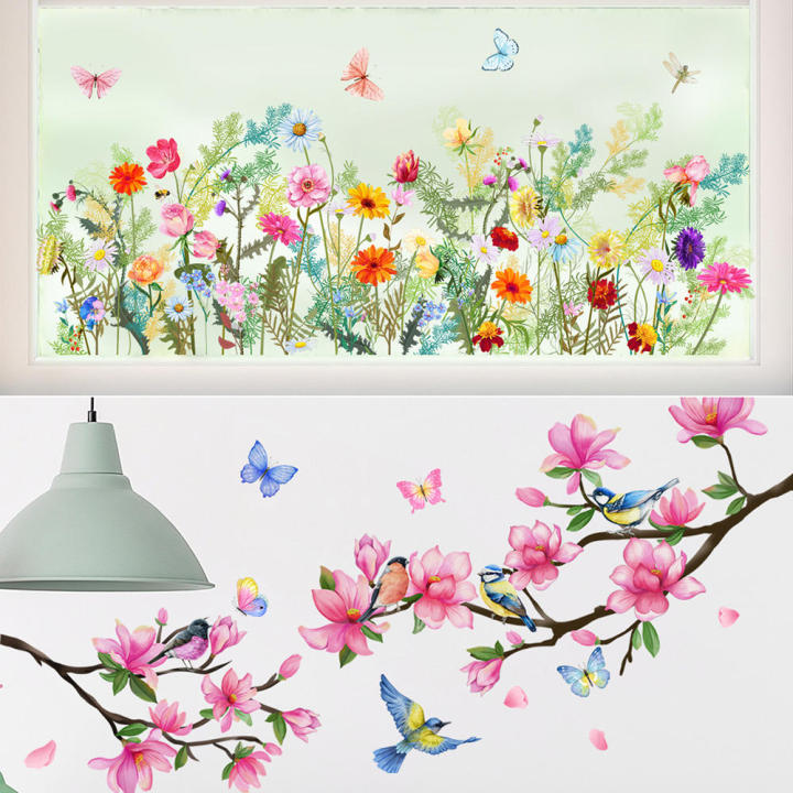 Flowers%20Branch%20Window%20Sticker%20Self-adhesive%20Vinyl%20Wall%20Stickers%20Removable%20Glass%20Art%20Decals%20-%20Image%205
