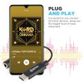BOYA BY-K9 Wireless Microphone Audio Adapter Cable 3.5mm TRRS (Female) to Type-C (Male) for Android PC Laptop Computer Youtube.