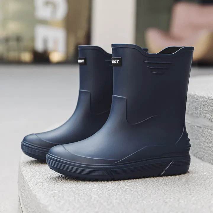 2024%20New%20Rain%20Boots%20Fashion%20Mid-Barrel%20Men's%20Thick-soled%20Waterproof%20Shoes%20Non-slip%20Rain%20Boots%20Adult%20Fishing%20Takeaway%20Rubber%20Shoes%20-%20Image%207